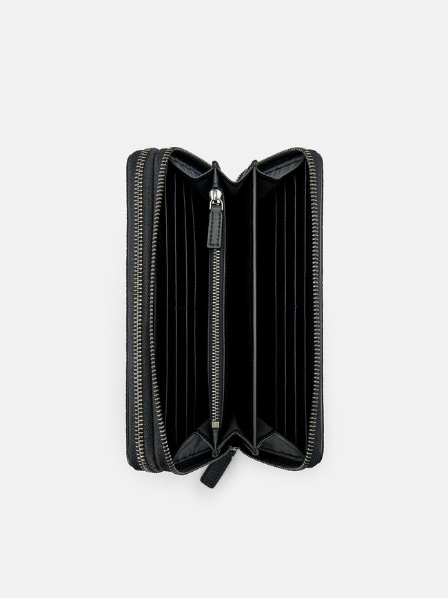 PEDRO Embossed Leather Travel Organizer-Black