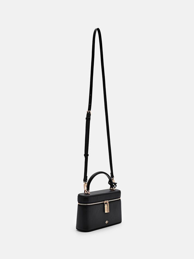 PEDRO Ari Leather Shoulder Bag-Black