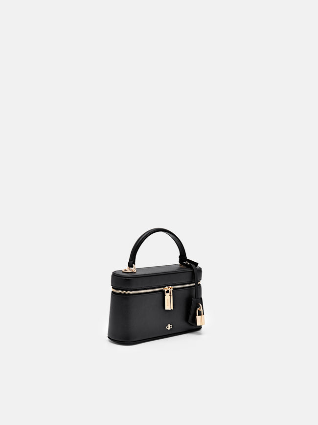 PEDRO Ari Leather Shoulder Bag-Black