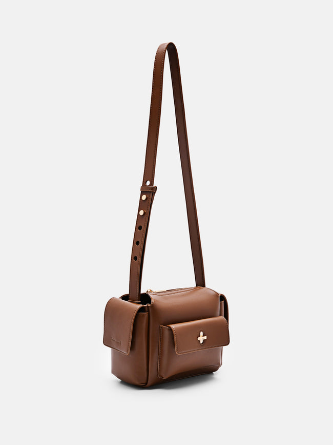 PEDRO Alanis Boxy Shoulder Bag-Brown