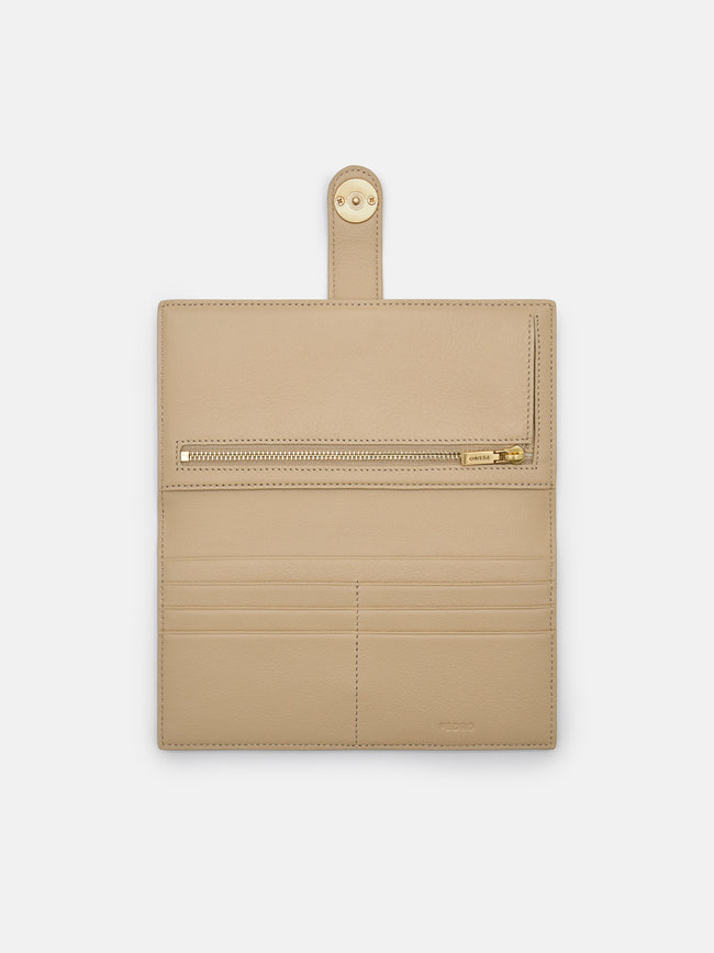 PEDRO Icon Leather Bi-Fold Wallet- Sand
