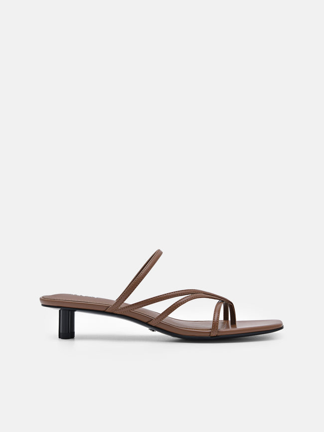 PEDRO Icon Heel Sandals- Brown