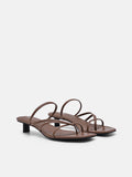 PEDRO Icon Heel Sandals- Brown