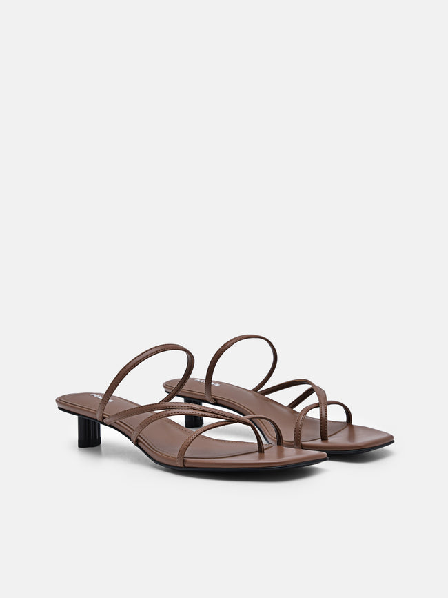 PEDRO Icon Heel Sandals- Brown