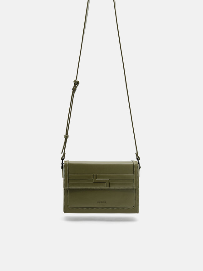 PEDRO Alto Boxy Sling Bag-Olive