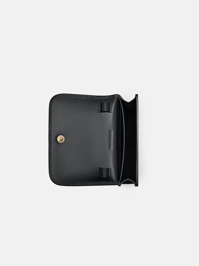 PEDRO Icon Leather Bi-Fold Card Holder-Black