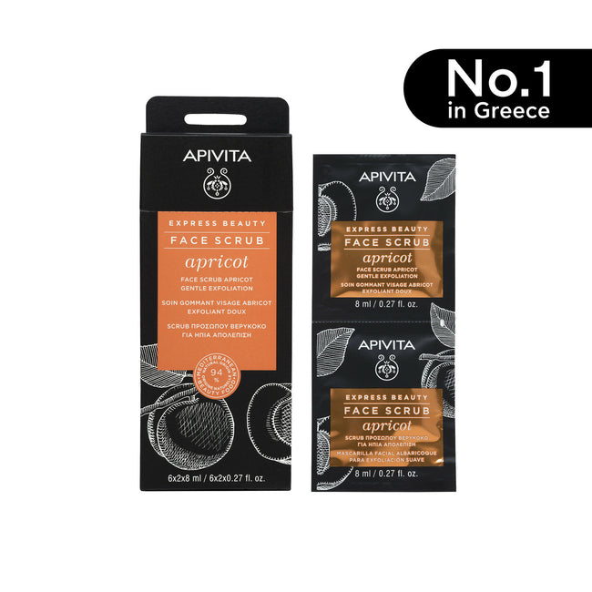 APIVITA Face Scrub Apricot 2x8ml