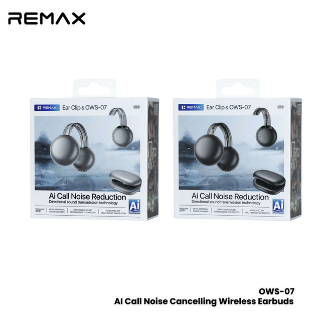 REMAX - OWS-07 Clip-on ear style true wireless stereo music call WIreless Earbud