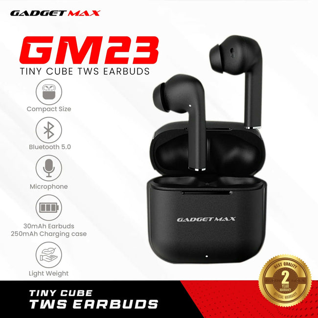 GADGET MAX - GM23 Tiny Cube Bluetooth Wireless Earbuds