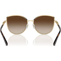Michael Kors CATALONIA MK1144B Sunglasses Shiny Light Gold/Brown Gradient Lenses
