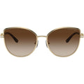 Michael Kors CATALONIA MK1144B Sunglasses Shiny Light Gold/Brown Gradient Lenses
