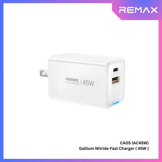REMAX - CA05 AC45W Gallium Nitride Fast Charger (PD45W/QC18W)