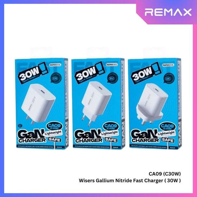 REMAX - CA09 (C30W) Wisers Gallium Nitride Fast Charger ( PD30W )