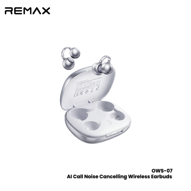 REMAX - OWS-07 Clip-on ear style true wireless stereo music call WIreless Earbud