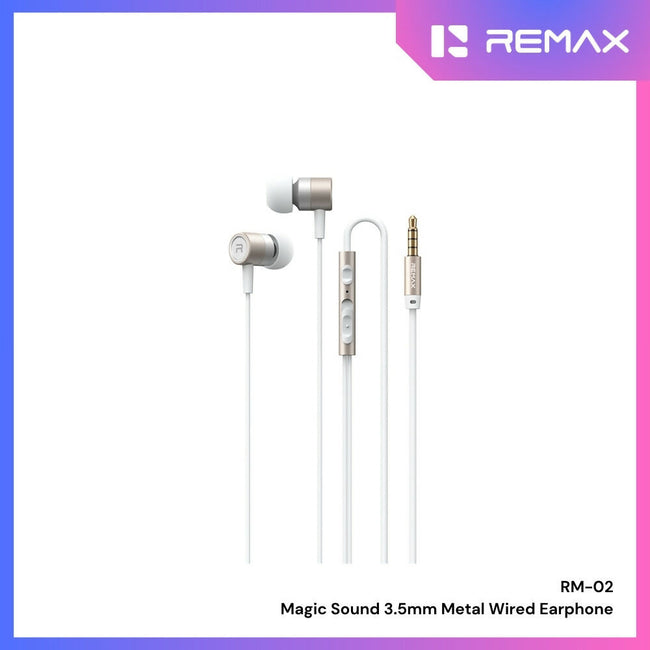 REMAX - RM-02 3.5mm Magic Sound Wired Earphone