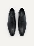 PEDRO Men Brando Leather Derby Shoes - Black