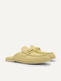 PEDRO Horsebit Mule Loafers - Light Yellow