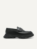 PEDRO Men Hybrix Leather Loafers - Black