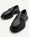 PEDRO Men Hybrix Leather Loafers - Black