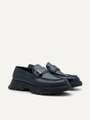 PEDRO Men Hybrix Leather Loafers B - Navy