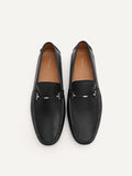 PEDRO Suede Leather Moccasins - Black