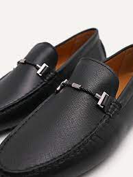 PEDRO Suede Leather Moccasins - Black