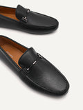 PEDRO Suede Leather Moccasins - Black