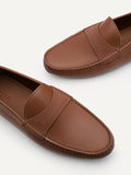 PEDRO Men Pascal Leather Moccasins - Brown