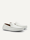 PEDRO Men Oliver Leather Moccasins - White
