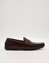 PEDRO Men Anthony Leather Moccasins D - Dark Brown