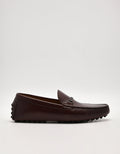 PEDRO Men Anthony Leather Moccasins D - Dark Brown