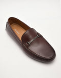 PEDRO Men Anthony Leather Moccasins D - Dark Brown
