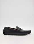 PEDRO Men Anthony Leather Moccasins D - Dark Grey