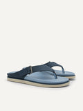 PEDRO Men Buckle Thong Sandals B - Navy