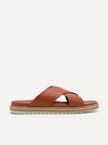 PEDRO Men Icon Cross Strap Sandals - Cognac