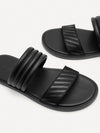PEDRO Men Band Slide Sandals - Black