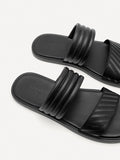 PEDRO Men Band Slide Sandals - Black