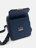 PEDRO Leather Crossbody Bag 2 - Navy