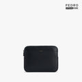 PEDRO Textured Leather Clutch with Wristlet - Black