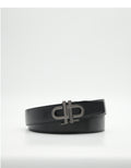 PEDRO Men Embossed Automatic Belt - Black