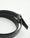 PEDRO Men Embossed Automatic Belt - Black