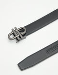 PEDRO Men Embossed Automatic Belt - Black