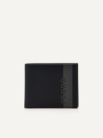 PEDRO Leather Bi-Fold Flip Wallet - Black