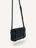 PEDRO Leather Mini Pouch - Black