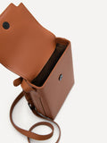 PEDRO Leather Mini Pouch - Cognac