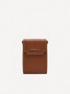 PEDRO Leather Mini Pouch - Cognac