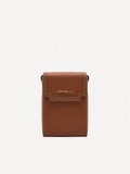 PEDRO Leather Mini Pouch - Cognac