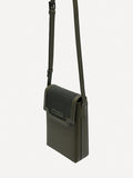 PEDRO Leather Mini Pouch - Military Green