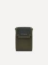 PEDRO Leather Mini Pouch - Military Green