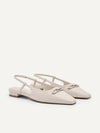 PEDRO Women Studio Kate Leather Ballerina Flats - Cream
